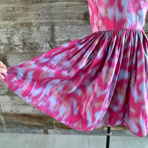 Rebecca Taylor Aurora Print Strapless Dress 2 Pink Corset Mini Flirty Feminine - Picture 7 of 14