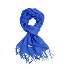 Women Scarf Royal Blue Solid Plain Long Warm Soft for Winter Fashion 72"x12"