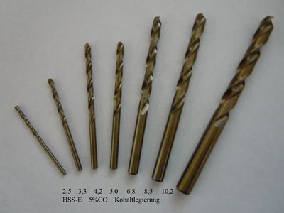 Kernlochbohrer Satz M3-M12 HSS-E Gewindebohrer Cobalt CO5% HSSCO Spiralbohrer 7x