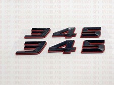 2pc Black Red 345 Badge Emblem Chrome Trim For Mopar Hemi Charger Challenger 2pc Black Red 345 Badge Emblem Chrome Trim For Mopar Hemi Charger Challenger