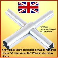 X-Key Réparation Vis Outil Radio Kenwood Motorola Hytera Tyt Icom Yaesu Tait