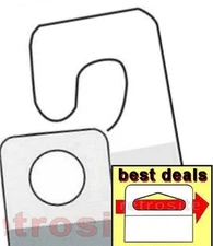 SELF ADHESIVE CLEAR PLASTIC HANG TABS TAGS HANGER PEGBORD SLATWALL HOOK 12OZ