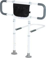 Bed Rail w/ Light for Elderly Adjustable Safety Handle, Fits All Beds, 400 lbs