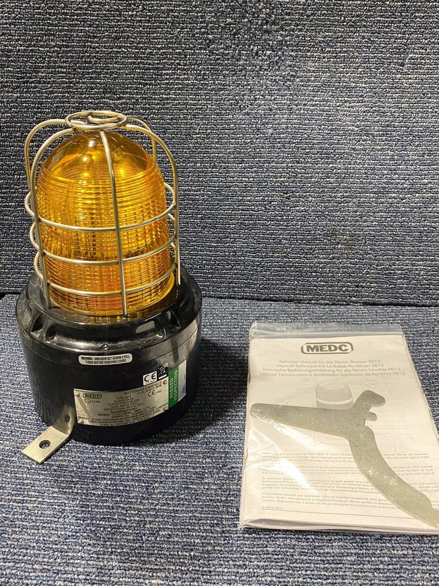 MEDC XB15 15 Joule Xenon Beacon Exd, weather-proof , Amber NEW | eBay