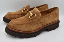 Sofft Womens Size 9 Satara Havana Brown Leather Slip On Loafers Shoes