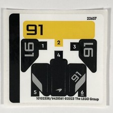 LEGO STICKER SHEET 30657 McLaren Solus GT Speed Champions Polybag Decals
