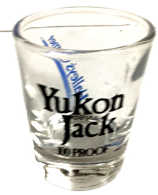 YUKON JACK 100 Proof  Halley's Comet Black & Blue Lettering Box 12 ANS 010A