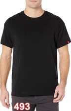 HUGO Mens Solid Cotton Blend T-Shirt, Black Oil, XX-Large US