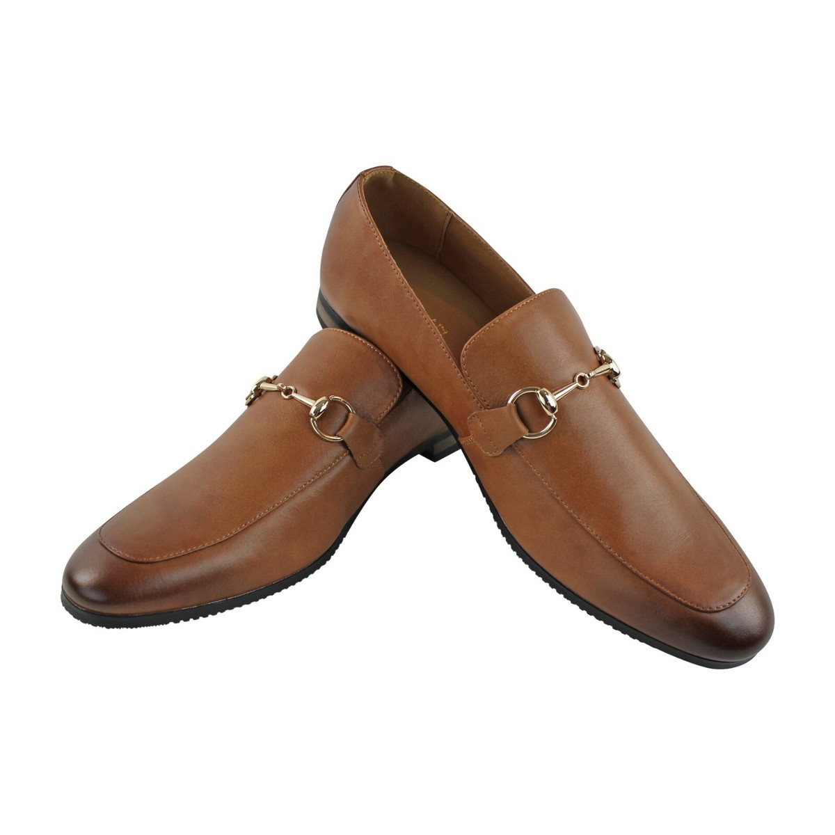 brown dress shoes slip on Brown Men's Slip-On Dress Shoes