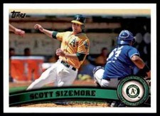 2011 Topps Update Scott Sizemore #US111 Oakland Athletics