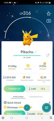 Pokemon Go Shiny Pikachu Mondkrone