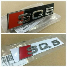 OEM Style Front Grille + Rear Boot Tailgate Chrome SQ5 Badge Set for AUDI Q5 SQ5