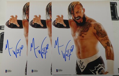 Mr Mecha Wolf 450 Signed 8x10 Photo BAS Beckett COA WWE NXT