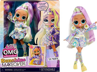 LOL Surprise OMG Sunshine Makeover Sunrise 10'' Modepuppe Neu Kinder Weihnachten Spielzeug