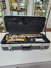 Mint Open Box Selmer SAS301 Student Alto Saxophone w/ Case, Mouthpiece, Warranty