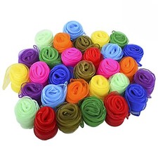 30 Pcs Juggling Scarves for Kids Square Dance Scarf Magic Movement Scarves Pe...