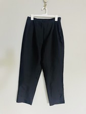VTG Victor Costa Black Silk Pants. Size 10. Lined. Pleated. High waisted.