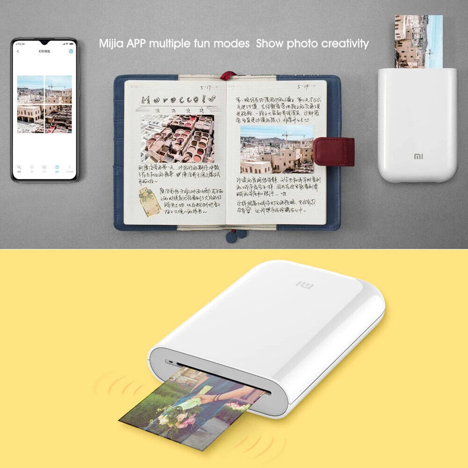 Xiaomi mijia AR Pocket Printer 300dpi Portable Photo Mini Pocket With DIY Share - Image 4 of 4
