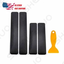 Car Door Carbon Fiber Sticker Body Anti Scratch Protector Sill Scuff Cover Strip