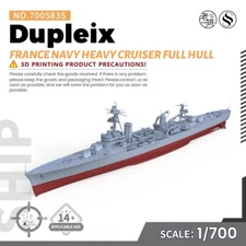 SS700583S 1/700 Military Model Kit France Navy Heavy cruiser Dupleix Full Hull