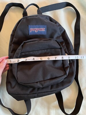 JanSport Half Pint Mini Backpack Day Bag for Travel Black Back To School  Fun EUC | eBay
