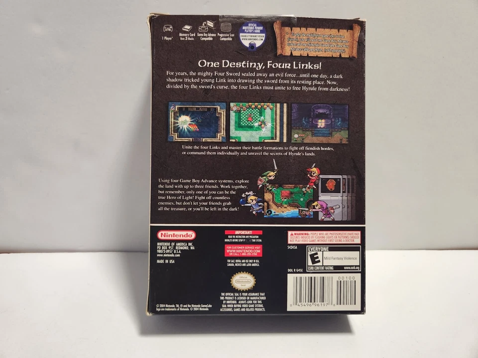 The Legend of Zelda: Four Swords Adventures (Nintendo GameCube) Big Box Complete - Image 3 of 4