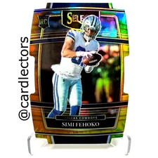 2021 Panini Select SIMI FEHOKO 83 RC Concourse Tie-Dye PRIZM Die-Cut /25 COWBOYS