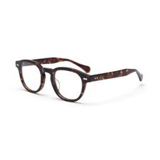 Vintage Acetate Eyeglass Frames Retro Rx able Full Rim Clear Lens Unisex Glasses
