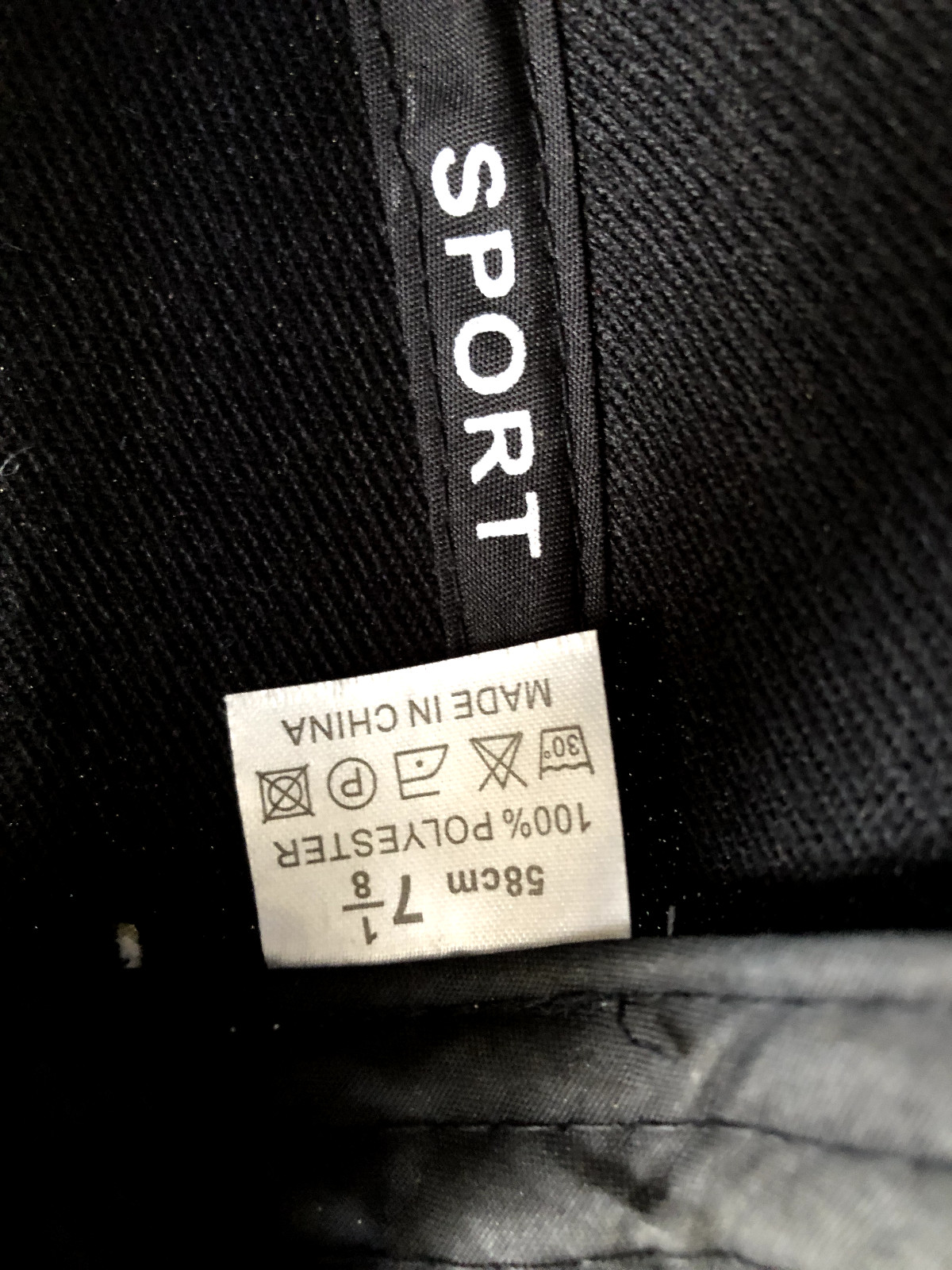 Baseball Cap Black Hat Polyester Adjustable EUC - image 5