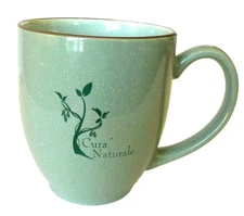 Coffee Cup Mug Cura Naturale Nature Nurturing Roots of Health Green By M Ware