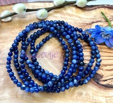 Wholesale Lot 6 Pcs Natural Sodalite 4mm 7.5 Crystal Stretch Bracelet