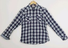Hilfiger Denim Mens Plaid Button Down Shirt Size M Long Sleeve 100 Cotton