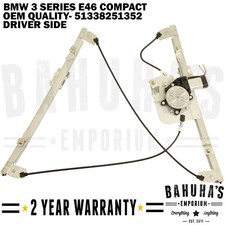 FOR BMW 3 SERIES E46 COMPACT 2001>2005 FRONT RIGHT SIDE WINDOW REGULATOR & MOTOR