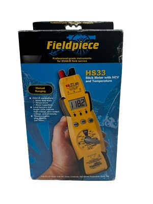 NEW!!Fieldpiece HS33 Stick Style Multimeter Manual Ranging