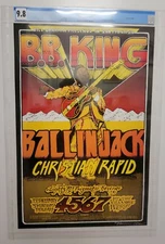 B.B. BB KING BG 269 FILLMORE concert poster 1971 Norman Orr NM+ Mint Bill Graham