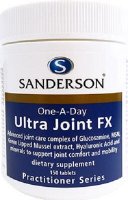 Sanderson Ultra Joint FX One-A-Day Tablets 150 - Glucosamine + MSM + Mussel ect
