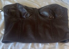 vintage corset bustier top