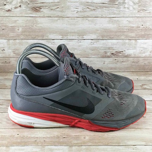 Nike Tri Fusion Run Mens Size 8.5 Gray Red White Athletic Comfort Running  Shoes | eBay
