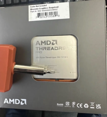 AMD Ryzen Threadripper PRO 7975WX CPU 32 Cores 64 Threads