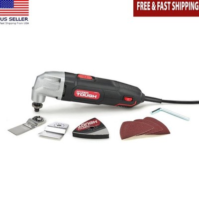 2.1A Corded Oscillating Multi Tool Variable Speed Sanding Blades Scraper Hex Key