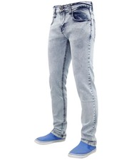 Mens Slim Fit Stretch Denim Jeans Skinny Straight Leg Trousers Pants New