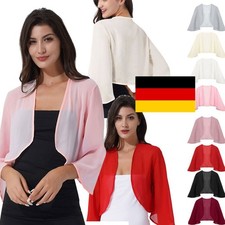 Frauen Bolero Chiffon Strickjacke Cardigan Ab...
