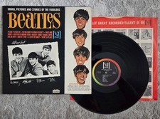 Beatles 1964 STEREO 'SONGS PICTURES AND STORIES. VJ LP W RAREST WHITE STICKER!!