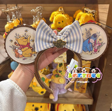 Authentic HongKong Disney 2026 Winnie The Pooh Eeyore Minnie Ear Headband New