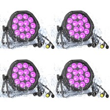 4x 210W 14LED IP65 Waterproof Par Light RGBW DMX Stage DJ Outdoor Lighting Light