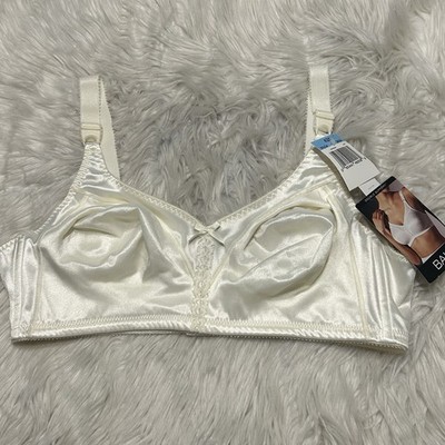 Bali Bra 42C Off White Double Support Wirefree 3820 Wireless Back Close NEW