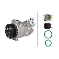 Klimakompressor 12 V Ø 110 Mm Hella Thermo-Expertise Passend FüR U.A. Ford Focus