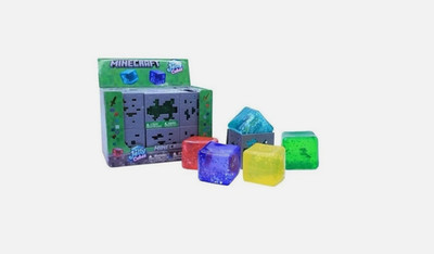 Minecraft Jelly Cube Squishy Needoh Style Sensory Fidget Random Color
