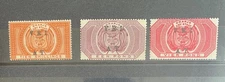 ORANGE FREE STATE V.R.I/AT OVERPRINTS 1900 10/- TO £4 FINE MINT STAMPS