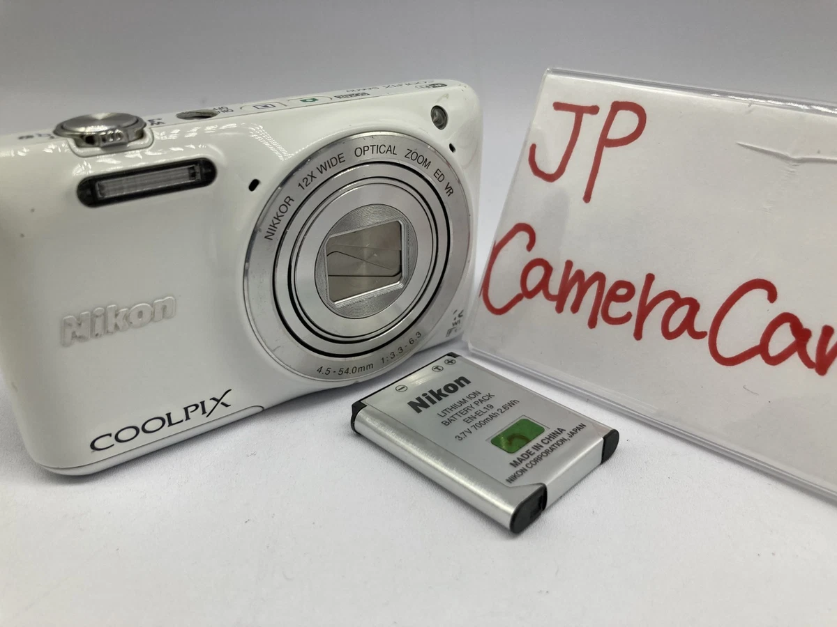 Nikon COOLPIX S6600 ホワイト Nikon Coolpix S6600 Compact Digital Camera White 16MP 12 x Optical
